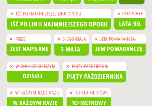 przykłądy błędów językowych