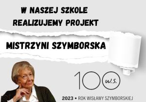 plakat projektu Mistrzyni Szymborska 2