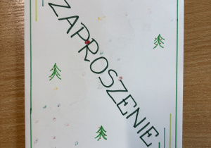 zaproszenie - praca ucznia