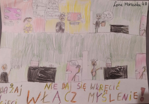 plakaty uczniów w ramach projektu edukacyjnego reklamy społeczne