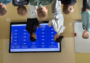 uczniowie biorący udział w konkursie