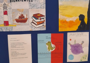 wystawa szkolna afiszów teatralnych lektur wykonane przez uczniów1
